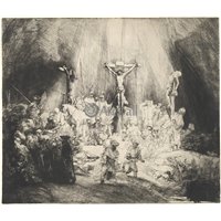 Портреты картины репродукции на заказ - Христос на кресте между двумя разбойниками