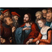 Портреты картины репродукции на заказ - Христос и блудница