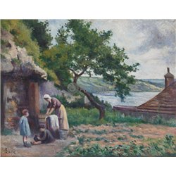 Рольбуаз, стирка в саду Люса