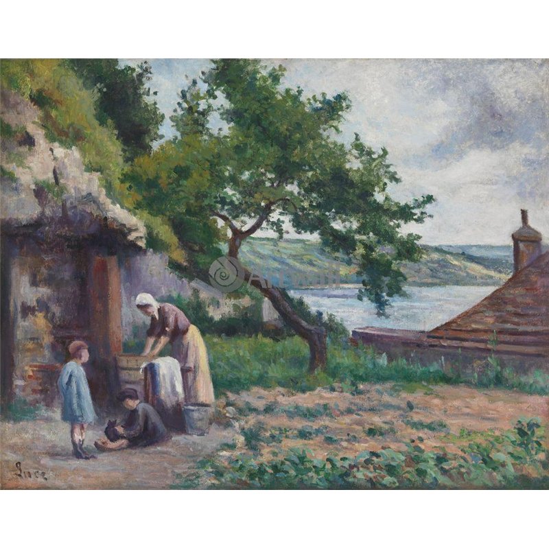 Рольбуаз, стирка в саду Люса