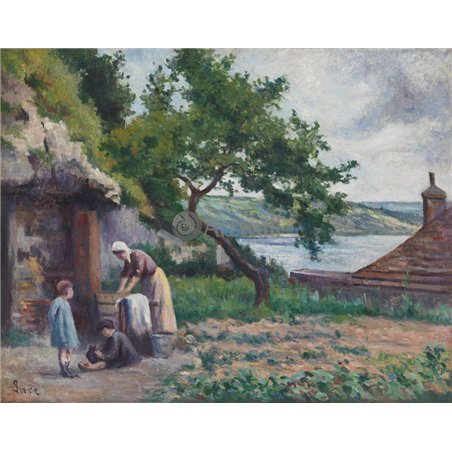 Рольбуаз, стирка в саду Люса
