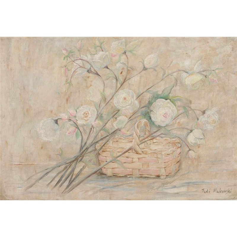 Розы с корзинкой