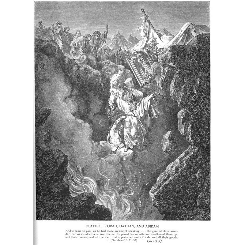 Смерть Корея, Дафана и Авирона, Ветхий Завет