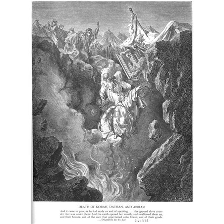Смерть Корея, Дафана и Авирона, Ветхий Завет