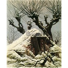 Картина на холсте по фото Модульные картины Печать портретов на холсте Хижина под снегом