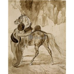 Турок, садящийся на коня - Модульная картины, Репродукции, Декоративные панно, Декор стен