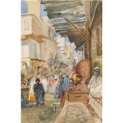 Улица в Каире - Модульная картины, Репродукции, Декоративные панно, Декор стен