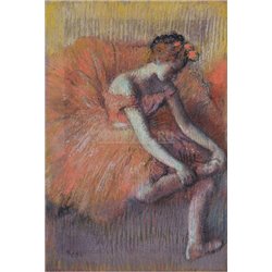 Танцовщица, поправляющая пуант - Модульная картины, Репродукции, Декоративные панно, Декор стен