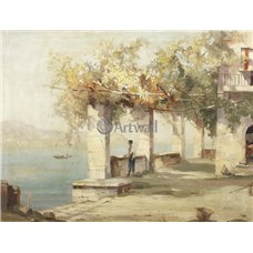 Картина на холсте по фото Модульные картины Печать портретов на холсте Терраса, Неаполь