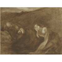 Портреты картины репродукции на заказ - Спящие Рут и Буз