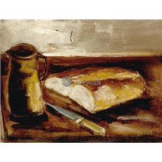 Картина на холсте по фото Модульные картины Печать портретов на холсте Натюрморт с хлебом