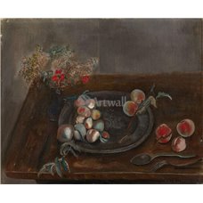 Картина на холсте по фото Модульные картины Печать портретов на холсте Натюрморт с фруктами и цветами