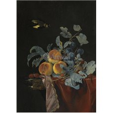 Картина на холсте по фото Модульные картины Печать портретов на холсте Натюрморт с фруктами и птицей