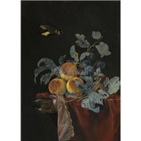 Портреты картины репродукции на заказ - Натюрморт с фруктами и птицей