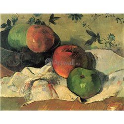 Натюрморт с яблоками - Модульная картины, Репродукции, Декоративные панно, Декор стен