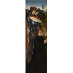 Триптих Адриана Рейна, правая панель - св. Адриан с донатором