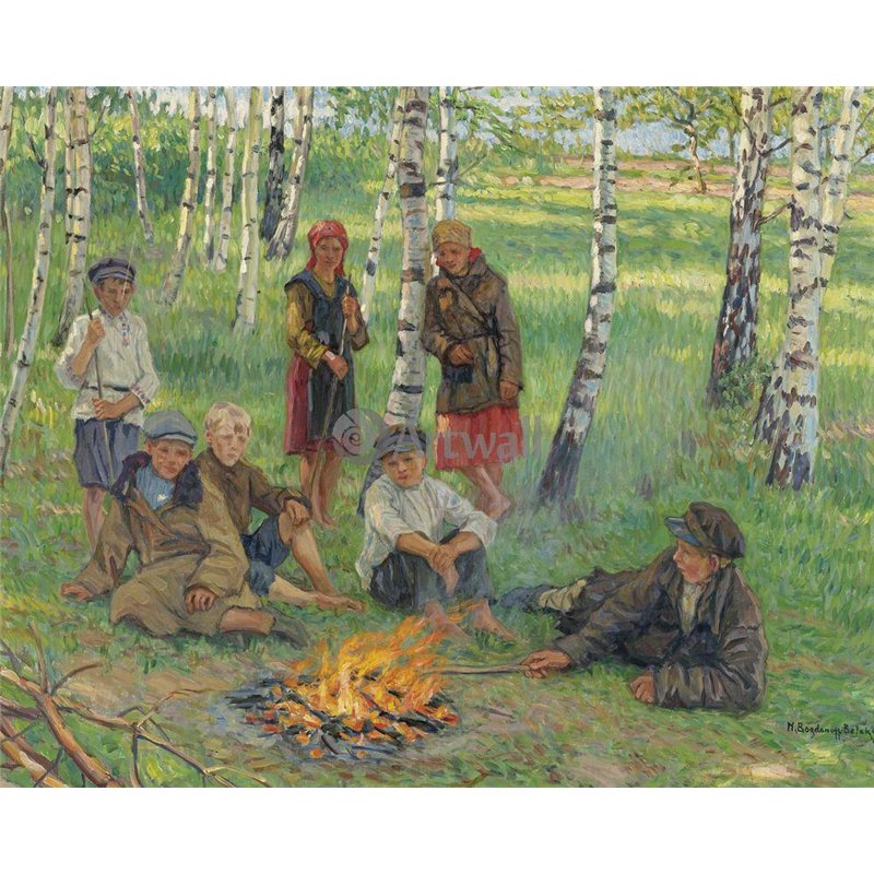 У костра