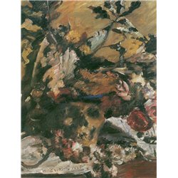 Натюрморт с дубовыми листьями - Модульная картины, Репродукции, Декоративные панно, Декор стен