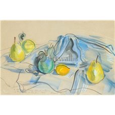 Картина на холсте по фото Модульные картины Печать портретов на холсте Натюрморт с грушами и лимоном