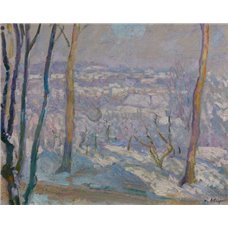 Картина на холсте по фото Модульные картины Печать портретов на холсте Монтевран под снегом
