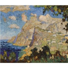 Картина на холсте по фото Модульные картины Печать портретов на холсте Монте Соларо, Капри