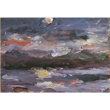 Картина на холсте по фото Модульные картины Печать портретов на холсте Лунная ночь на озере Вальхен