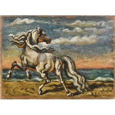 Картина на холсте по фото Модульные картины Печать портретов на холсте Лошадь на берегу моря