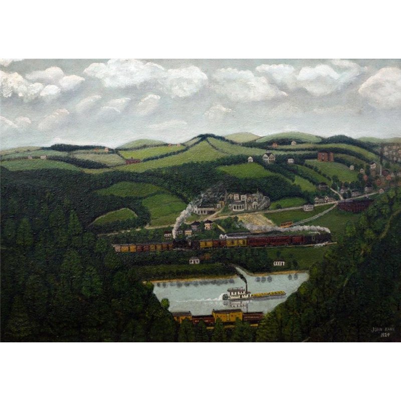 Холмы и реки, пароход в сонной лощине
