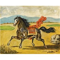 Портреты картины репродукции на заказ - Лошадь с красным покрывалом