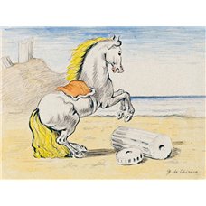 Картина на холсте по фото Модульные картины Печать портретов на холсте Лошадь на берегу моря