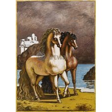 Картина на холсте по фото Модульные картины Печать портретов на холсте Лошади на берегу моря