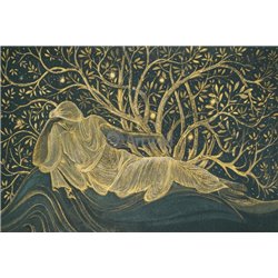 Лежащая женщина - Модульная картины, Репродукции, Декоративные панно, Декор стен