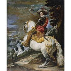 Картина на холсте по фото Модульные картины Печать портретов на холсте Конный портрет Гаспара де Гусмана, графа-герцога Оливареса