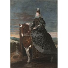 Картина на холсте по фото Модульные картины Печать портретов на холсте Конный портрет королевы Маргариты Австрийской, супруги Филиппа III