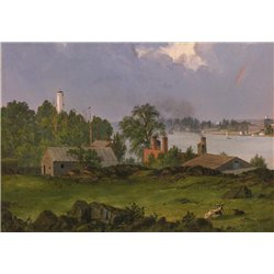 Чёрч Фредерик «Вид на остров Блэкфул, Нью Йорк»