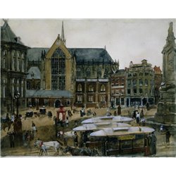 Конка в Амстердаме - Модульная картины, Репродукции, Декоративные панно, Декор стен