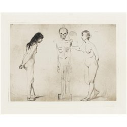 Женщины и скелет - Модульная картины, Репродукции, Декоративные панно, Декор стен