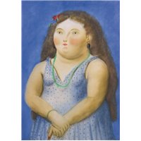 Портреты картины репродукции на заказ - Женщина в голубом