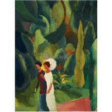 Картина на холсте по фото Модульные картины Печать портретов на холсте Женщина в парке с белым зонтиком