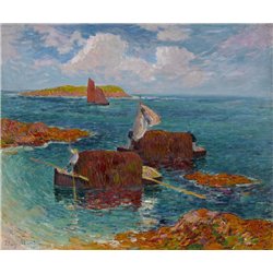 Шлюпки с водорослями а Регене