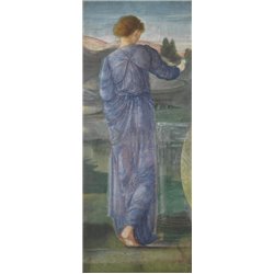 Женская фигура на фоне пейзажа - Модульная картины, Репродукции, Декоративные панно, Декор стен