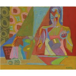 Женщина на кухне - Модульная картины, Репродукции, Декоративные панно, Декор стен