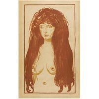 Портреты картины репродукции на заказ - Женщина с красными волосами и зелеными глазами
