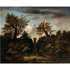 Картина на холсте по фото Модульные картины Печать портретов на холсте Дорога в Жан де Пари перед грозой