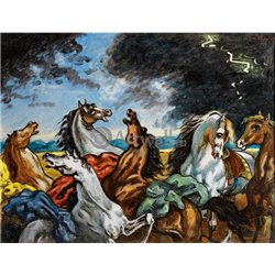 Дерущиеся лошади - Модульная картины, Репродукции, Декоративные панно, Декор стен