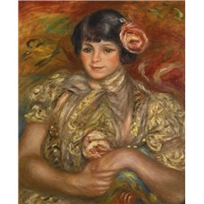Картина на холсте по фото Модульные картины Печать портретов на холсте Девушка с розой в волосах