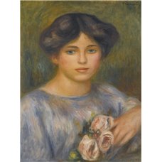 Картина на холсте по фото Модульные картины Печать портретов на холсте Девушка с розами