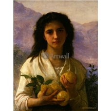 Картина на холсте по фото Модульные картины Печать портретов на холсте Девушка с лимонами