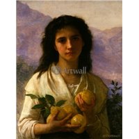 Портреты картины репродукции на заказ - Девушка с лимонами