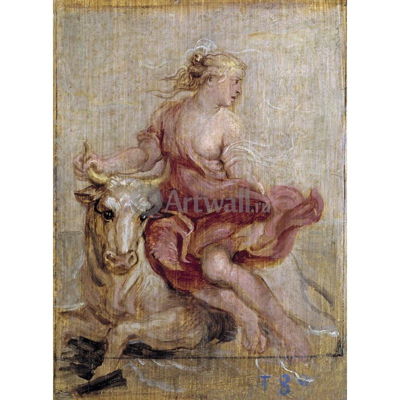 Эскиз к картине 'Erasmus Quellinus'. Похищение Европы